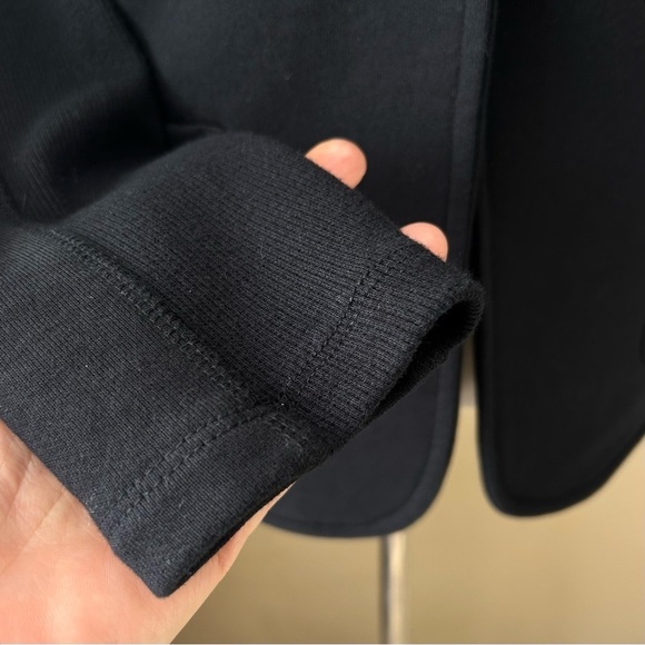 James Perse Black Knit Shawl Collar Cardigan Sweater Blazer French Terry Jacket - Picture 5 of 16